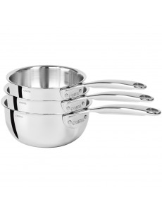 Série de 3 casseroles inox...
