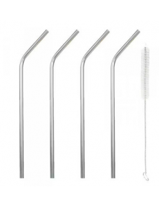 Pailles en inox x4 - CHEVALIER