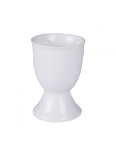 Coquetier sur pied blanc
