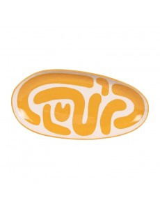 Plat ovale Lulli Jaune -...