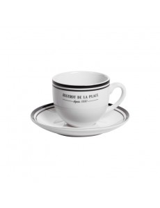 Tasse avec soucoupe Bistrot...