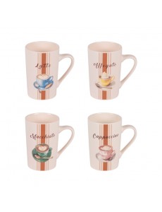 Coffret de 4 mugs Barista