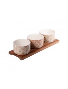 Set apéritif 3 pièces Rangoli