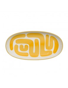 Plat ovale Lulli Jaune -...
