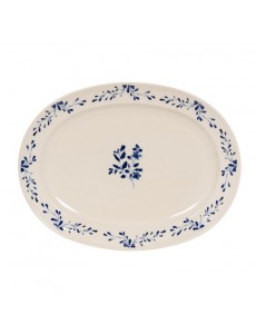 Plat ovale Appoline Bleue -...