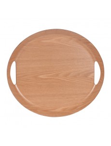 Plateau ovale en bois -...